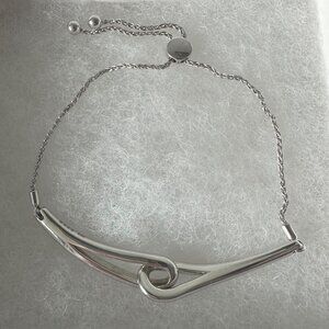 Harriet Kelsall Bolo Bracelet Sterling Silver Interlocking Design
